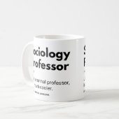 社会学教授の面白い定義 コーヒーマグカップ (正面左)