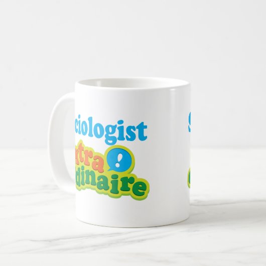 社会学者の非凡なギフトのアイディア コーヒーマグカップ (正面左)