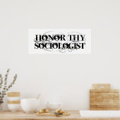 社会学者を敬う ポスター (キッチン)