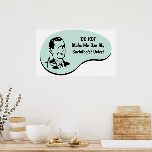 社会学者 ポスター (キッチン)