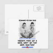 社会安全ネットryan romney t-shirt.jpg ポストカード (正面/裏面)
