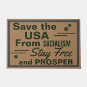 社会救主義からアメリカは自由で繁栄 ドアマット (正面)