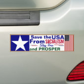 社会救主義のアメリカ バンパーステッカー (車上)