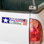 社会救主義のアメリカ バンパーステッカー (トラック上)