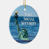 社会救保障 セラミックオーナメント (右)