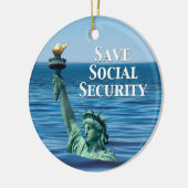 社会救保障 セラミックオーナメント (左)