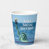 社会救保障 紙コップ (正面)