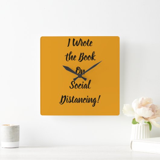 社会書分配論 スクエア壁時計 (ホーム)