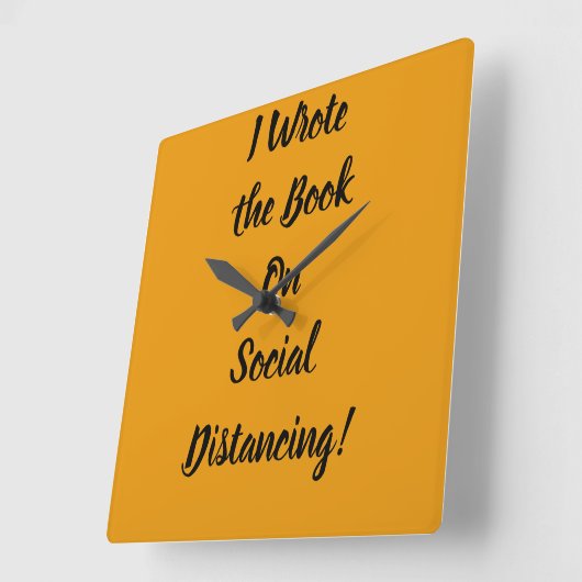 社会書分配論 スクエア壁時計 (傾斜)