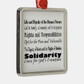 社会正義のテーマ メタルオーナメント (右)