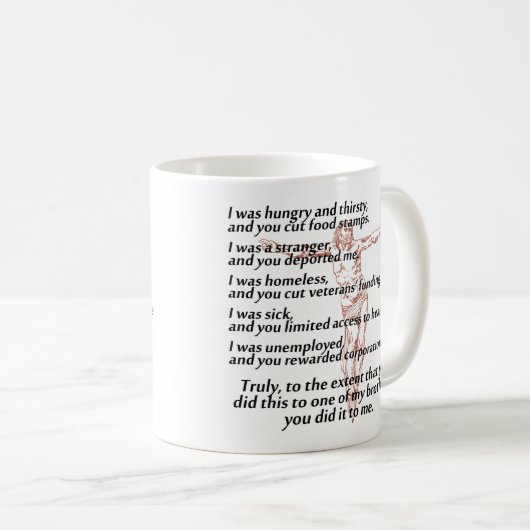 社会正義の十字架 コーヒーマグカップ (正面右)