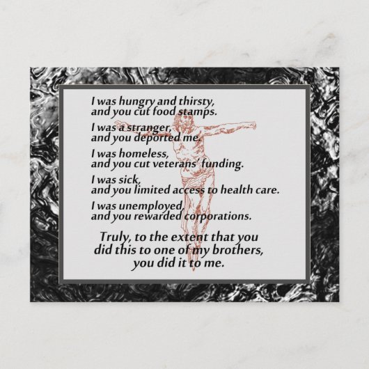 社会正義の十字架 ポストカード (正面)