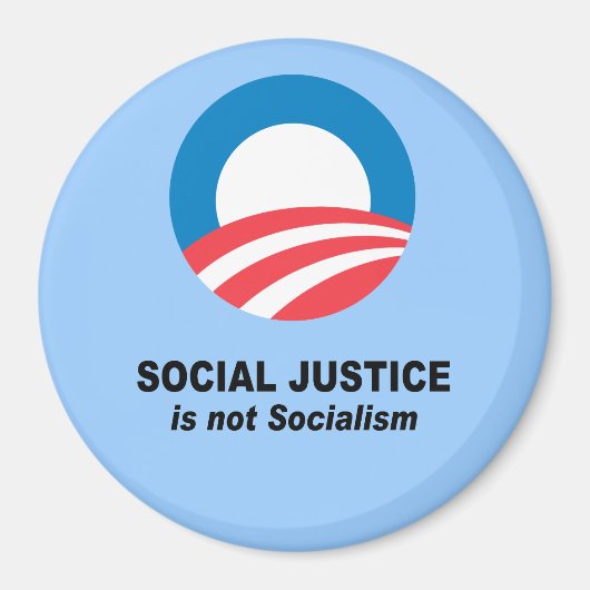 社会正義は社会主義ではない マグネット (正面)
