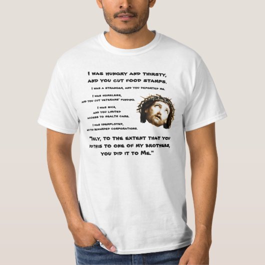 社会正義イエス Tシャツ (正面)