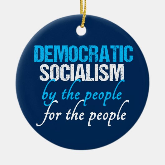 社会民主主義クリスマス民主社会主義 セラミックオーナメント (正面)