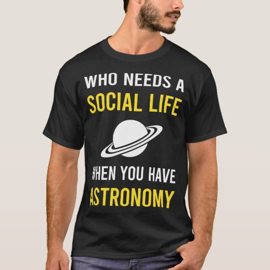 社会生命天文学 Tシャツ (正面)