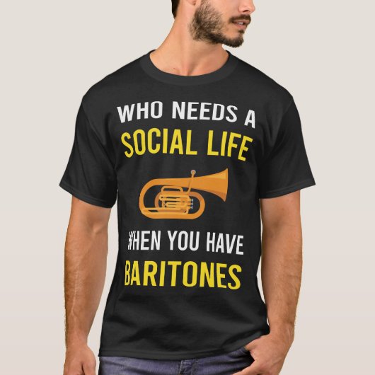 社会生活バリトン Tシャツ (正面)