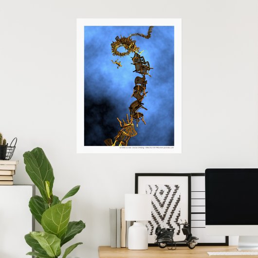 社会登山 – エシェル社交 ポスター (ホームオフィス)