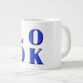 社会的おもしろいかわいいクールデザイン ジャンボコーヒーマグカップ (正面右)