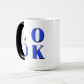 社会的おもしろいかわいいクールデザイン モーフィングマグカップ (正面左)