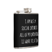 社会的おもしろいな飲酒家の仕事のユーモアではない フラスク (右)