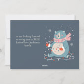 社会的おもしろいに離れた願いを送る写真 シーズンカード (裏面)