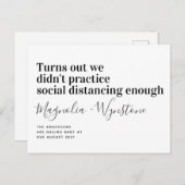 社会的おもしろい妊娠告知 案内ポストカード (正面/裏面)