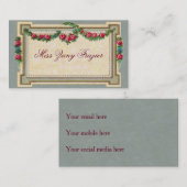 社会的なテレホンカード、旧式なバラ コーリングカード (正面/裏面)