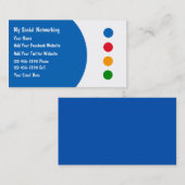 社会的なネットワーキングの名刺 名刺 (正面/裏面)