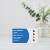 社会的なネットワーキングの名刺 名刺 (スタンド正面)