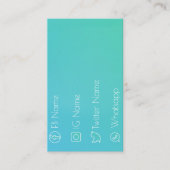 社会的なネットワークのカッコいい! 名刺 (正面)