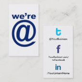 社会的なプロフィールの名刺tfl2.0b Wer@blのtflbak 名刺 (正面/裏面)