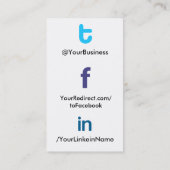 社会的なプロフィールの名刺tfl2.0b Wer@blのtflbak 名刺 (裏面)