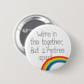 社会的な分散のバッジ 缶バッジ (正面&裏面)