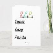 社会的な失ったオウム | SLPユーモアのあるギフト カード (裏面)