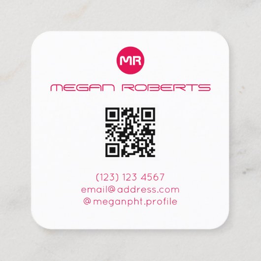 社会的な媒体によってインスパイアappアイコンカバー スクエア名刺 (裏面)