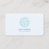 社会的な媒体のインターネットコミュニケーショングローバル・ネットワーク 名刺 (正面)