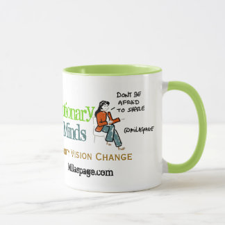 社会的な媒体のコーヒー革命的な心-緑 マグカップ