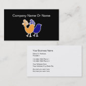 社会的な媒体のシルエットの名刺 名刺 (正面/裏面)