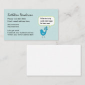 社会的な媒体のネットワーキングカード 名刺 (正面/裏面)