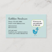 社会的な媒体のネットワーキングカード 名刺 (正面)