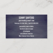 社会的な媒体のヴィンテージの自転車のアンティークの黒板 名刺 (裏面)