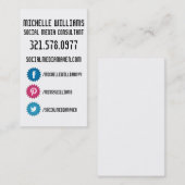 社会的な媒体の名刺 名刺 (正面/裏面)