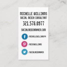 社会的な媒体の名刺 名刺