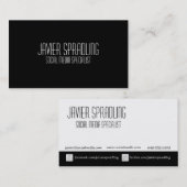 社会的な媒体の専門家の名刺 名刺 (正面/裏面)