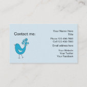 社会的な媒体の接触カード コーリングカード (裏面)