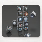 社会的な媒体の積み過ぎのマウスパッドSOCIALUTION マウスパッド (正面)