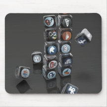 社会的な媒体の積み過ぎのマウスパッドSOCIALUTION