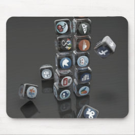 社会的な媒体の積み過ぎのマウスパッドSOCIALUTION マウスパッド