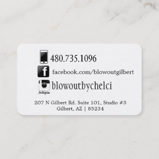 社会的な媒体の美容師カード 名刺